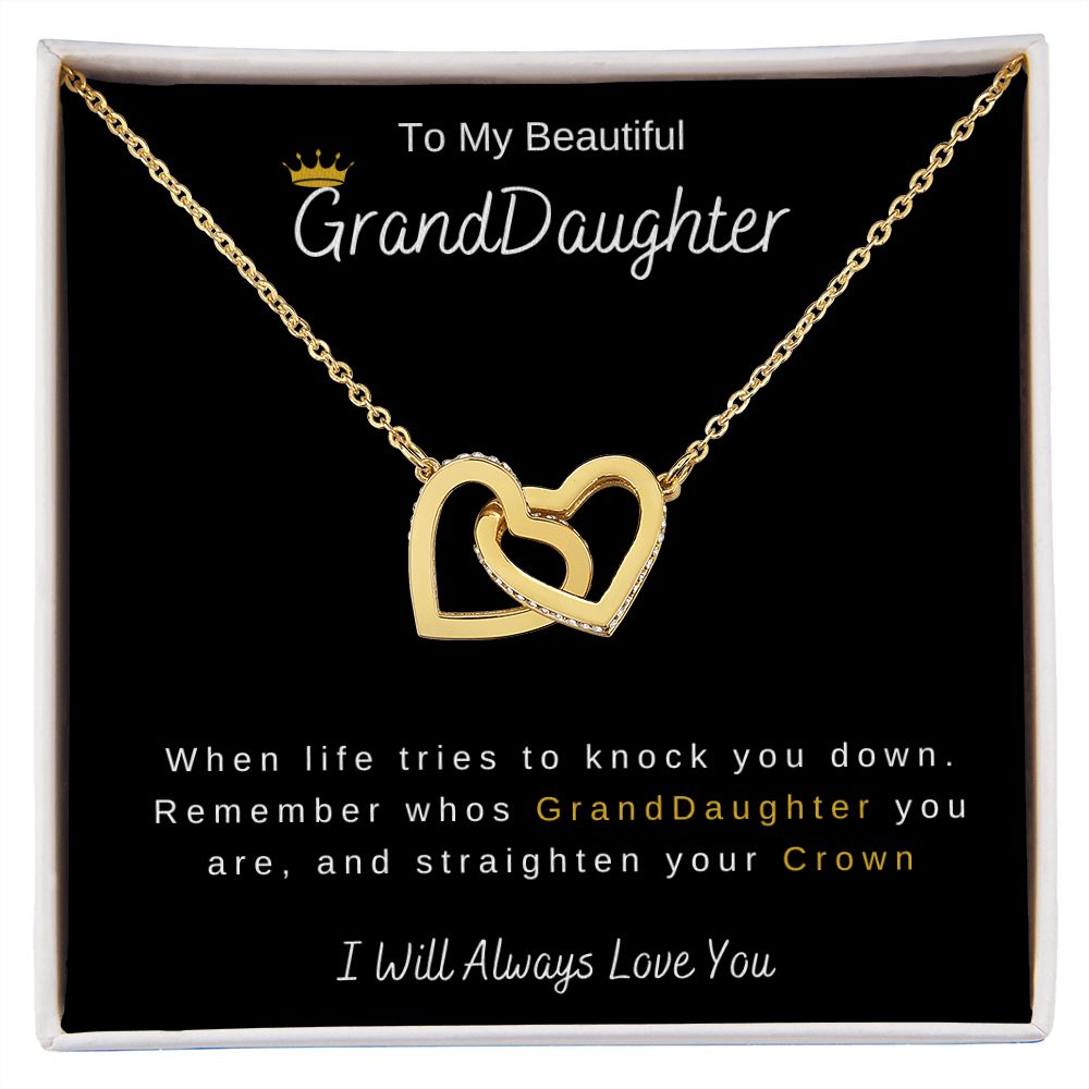 To GrandDaughter | Interlocking Hearts Necklace
