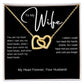 To My Wife | Interlocking Hearts Necklace