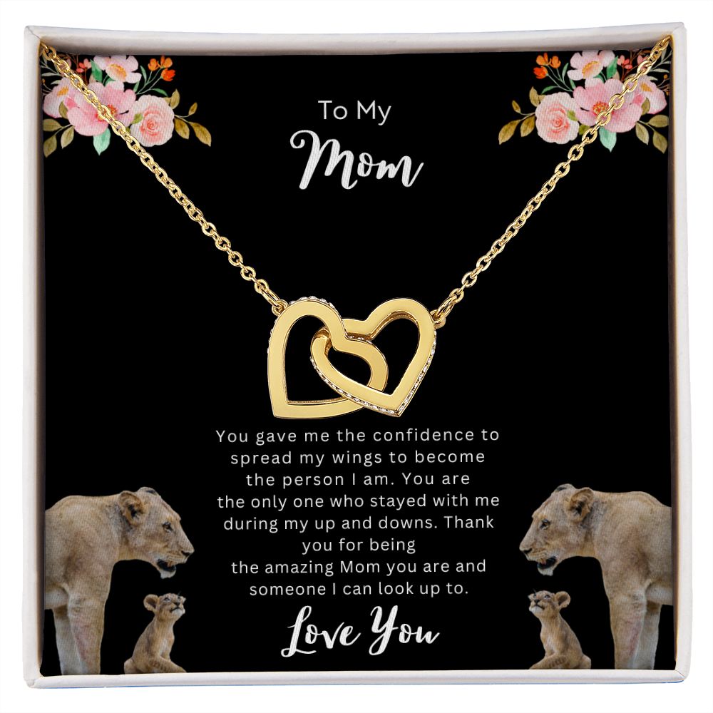To Mom | Interlocking  Hearts Necklace