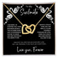 To My Soulmate | Interlocking Hearts Necklace