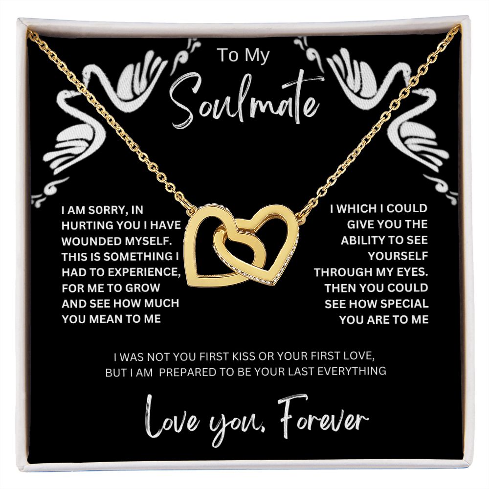 To My Soulmate | Interlocking Hearts Necklace