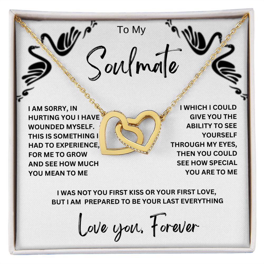 To My Soulmate | Interlocking Hearts Necklace