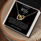 To My Wife | Interlocking  Hearts Necklace