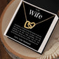 To My Wife | Interlocking Hearts Necklace