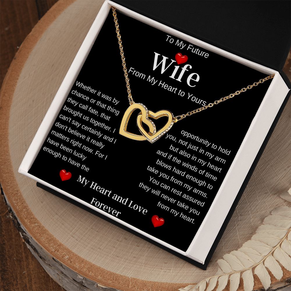 To My Future Wife | Interlocking Hearts Necklace