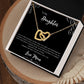 To  My Daughter | Interlocking Heart Necklace