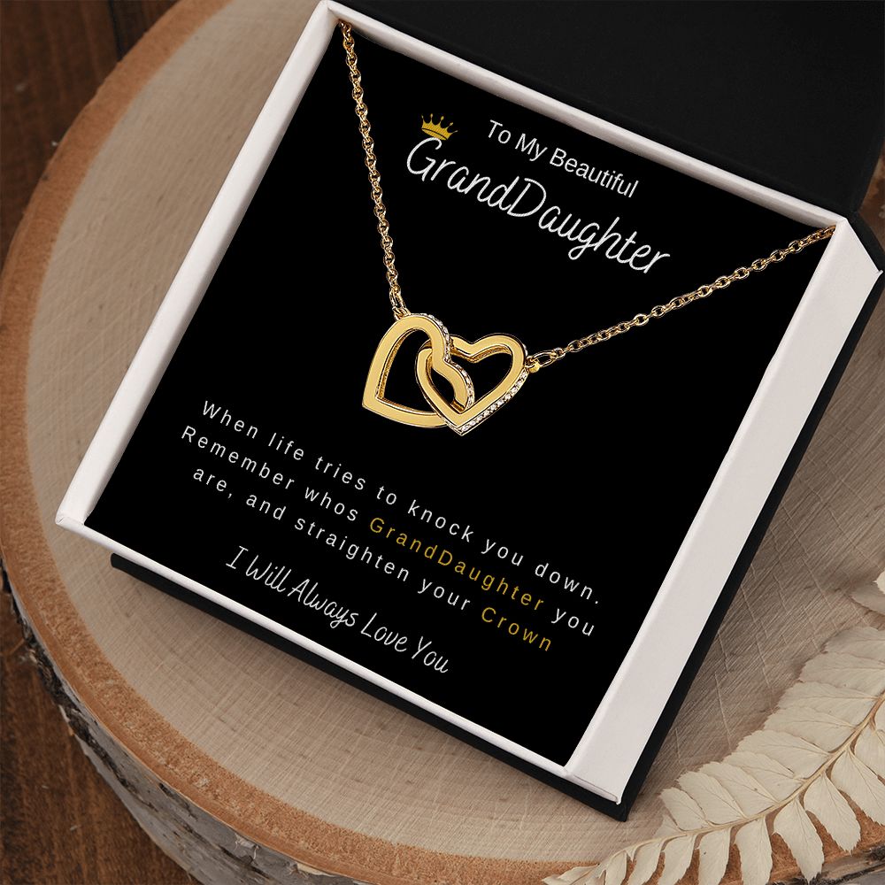 To GrandDaughter | Interlocking Hearts Necklace