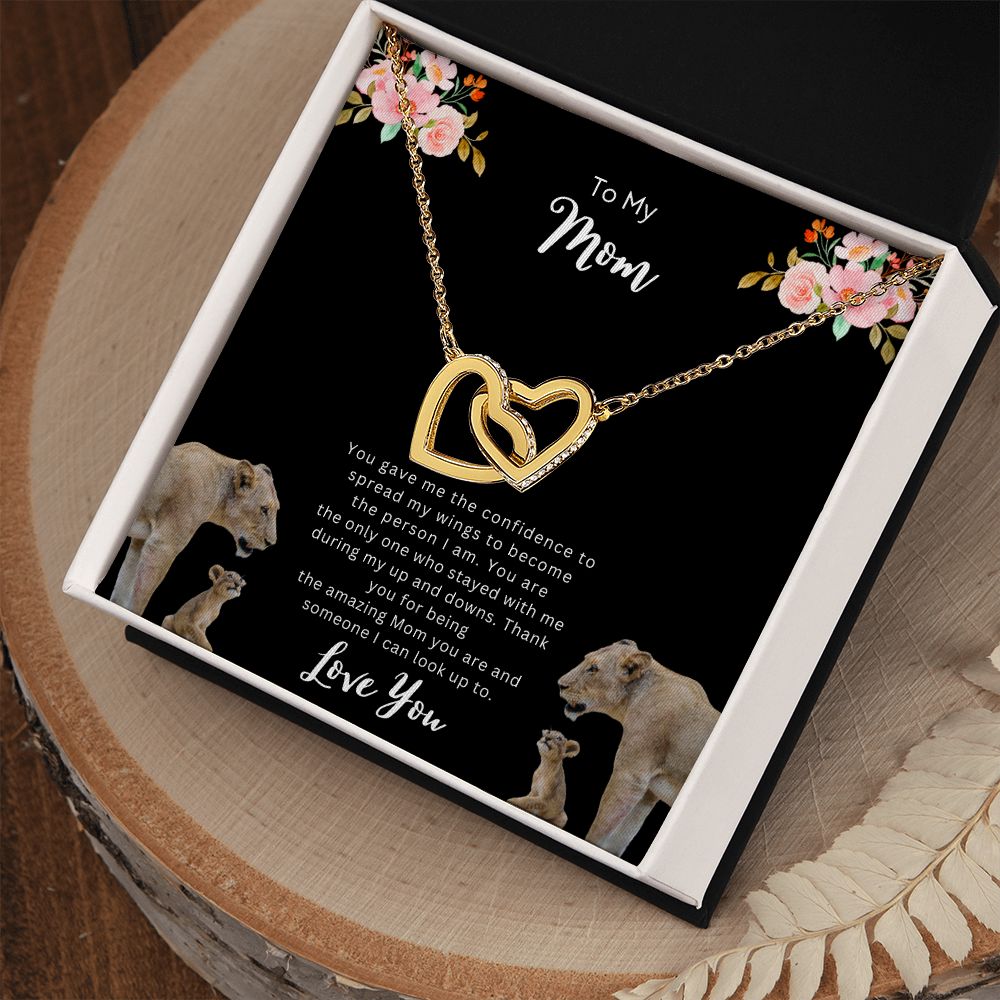 To Mom | Interlocking  Hearts Necklace