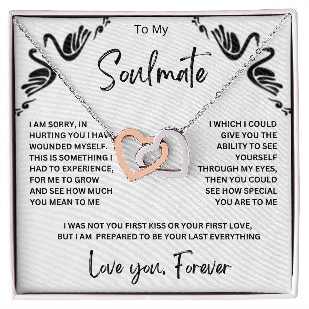 To My Soulmate | Interlocking Hearts Necklace
