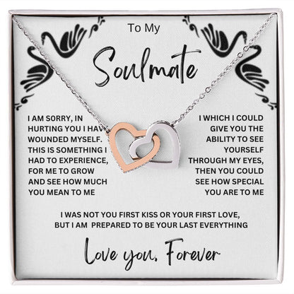 To My Soulmate | Interlocking Hearts Necklace