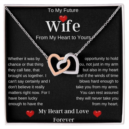 To My Future Wife | Interlocking Hearts Necklace