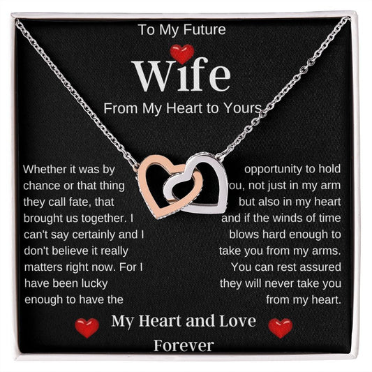 To My Future Wife | Interlocking Hearts Necklace