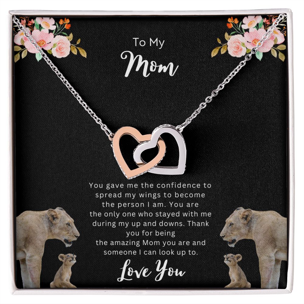 To Mom | Interlocking  Hearts Necklace