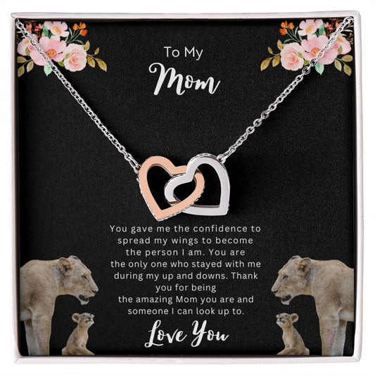 To Mom | Interlocking  Hearts Necklace
