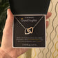 To GrandDaughter | Interlocking Hearts Necklace