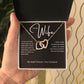 To My Wife | Interlocking Hearts Necklace