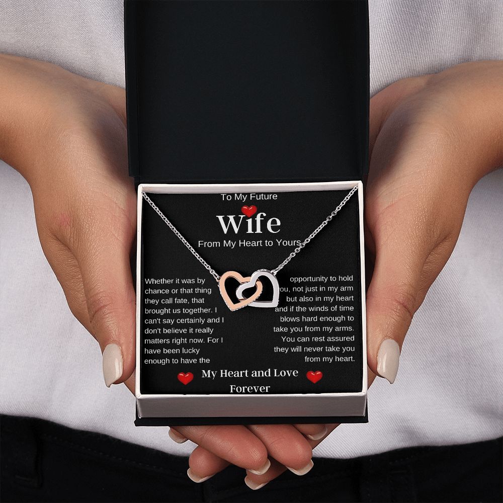 To My Future Wife | Interlocking Hearts Necklace