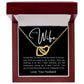 To My Wife | Interlocking Hearts Necklace