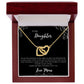 To  My Daughter | Interlocking Heart Necklace