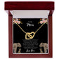 To Mom | Interlocking  Hearts Necklace