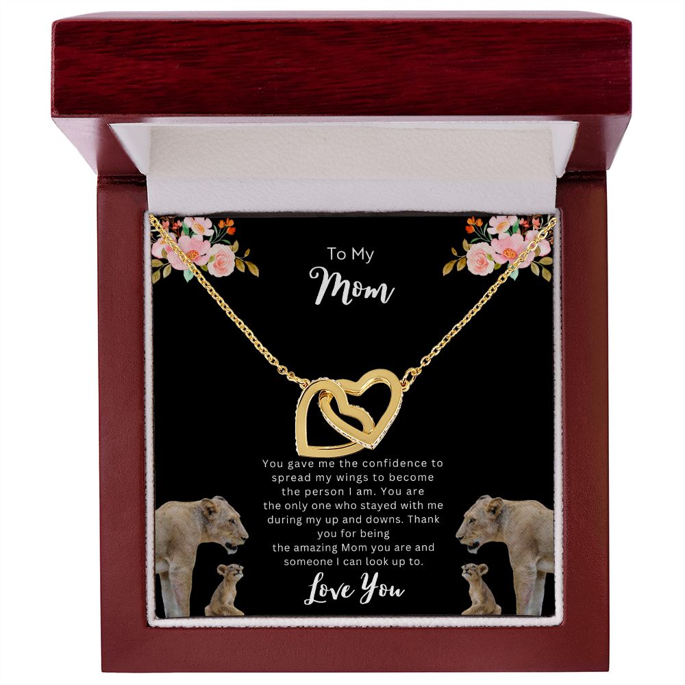To Mom | Interlocking  Hearts Necklace