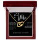 To My Wife | Interlocking Hearts Necklace