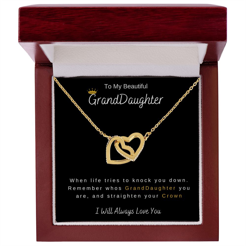 To GrandDaughter | Interlocking Hearts Necklace