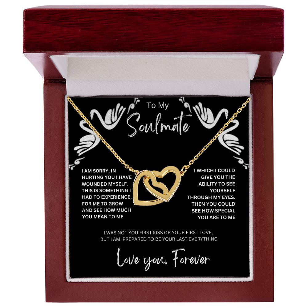 To My Soulmate | Interlocking Hearts Necklace
