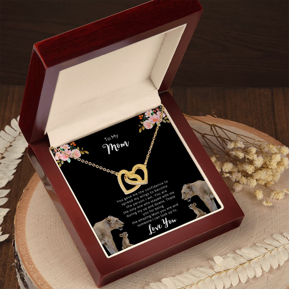 To Mom | Interlocking  Hearts Necklace