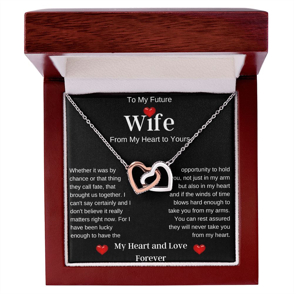 To My Future Wife | Interlocking Hearts Necklace