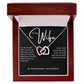 To My Wife | Interlocking Hearts Necklace