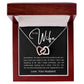 To My Wife | Interlocking Hearts Necklace