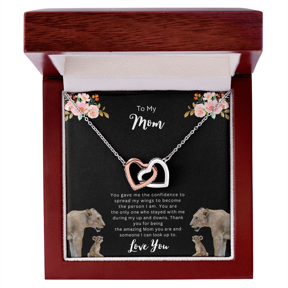 To Mom | Interlocking  Hearts Necklace