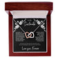 To My Soulmate | Interlocking Hearts Necklace