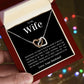 To My Wife | Interlocking Hearts Necklace
