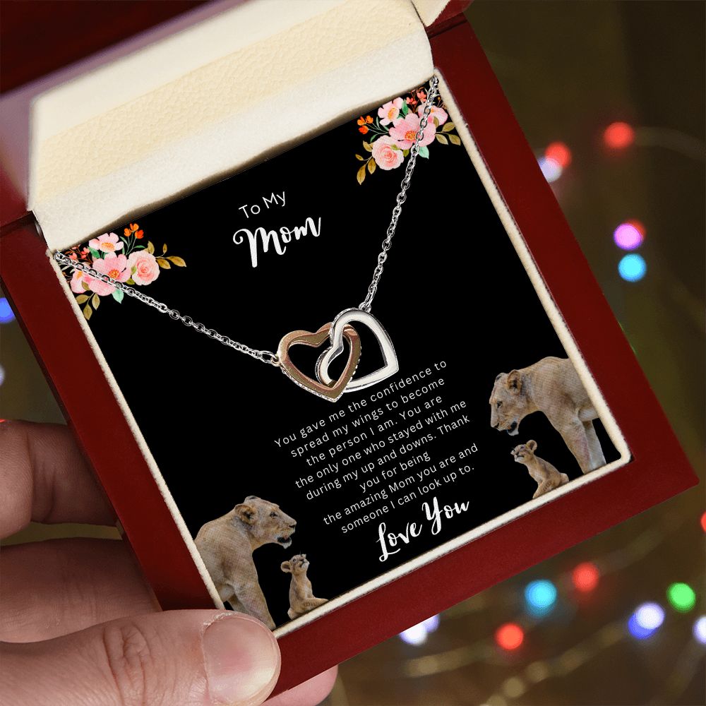 To Mom | Interlocking  Hearts Necklace