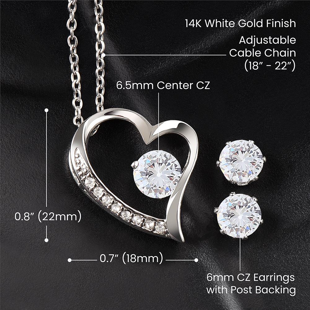 To My Wife | Forever Love Necklace and Earrings