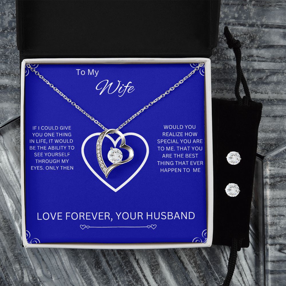 To My Wife | Forever Love Necklace and Earrings