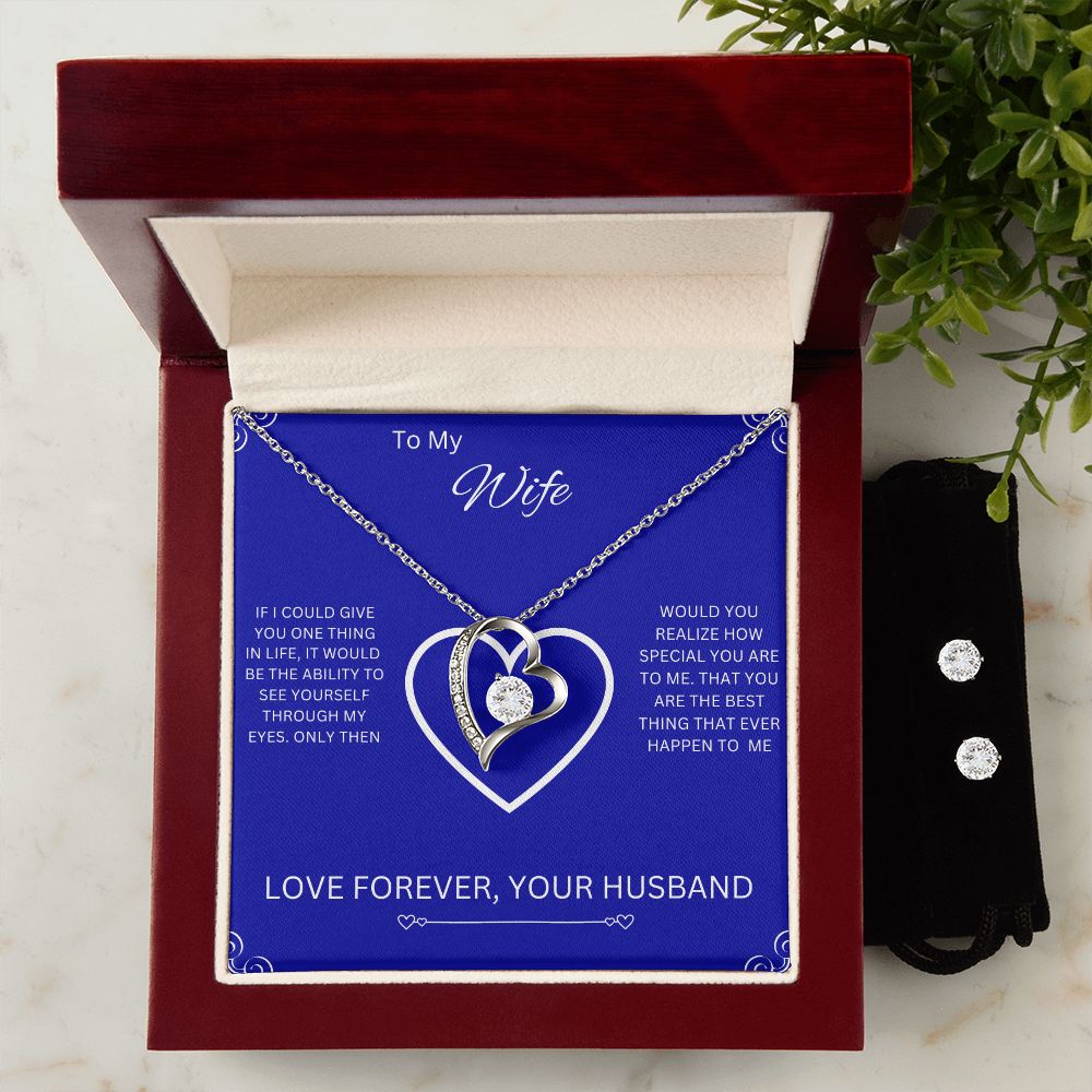 To My Wife | Forever Love Necklace and Earrings