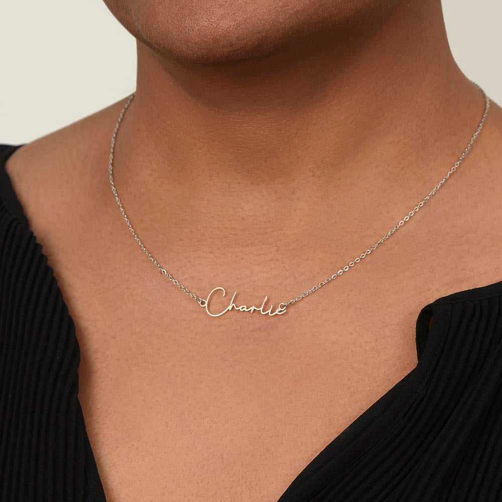 Just For Her Signature Name Necklace  😍 Made and Ships From the USA