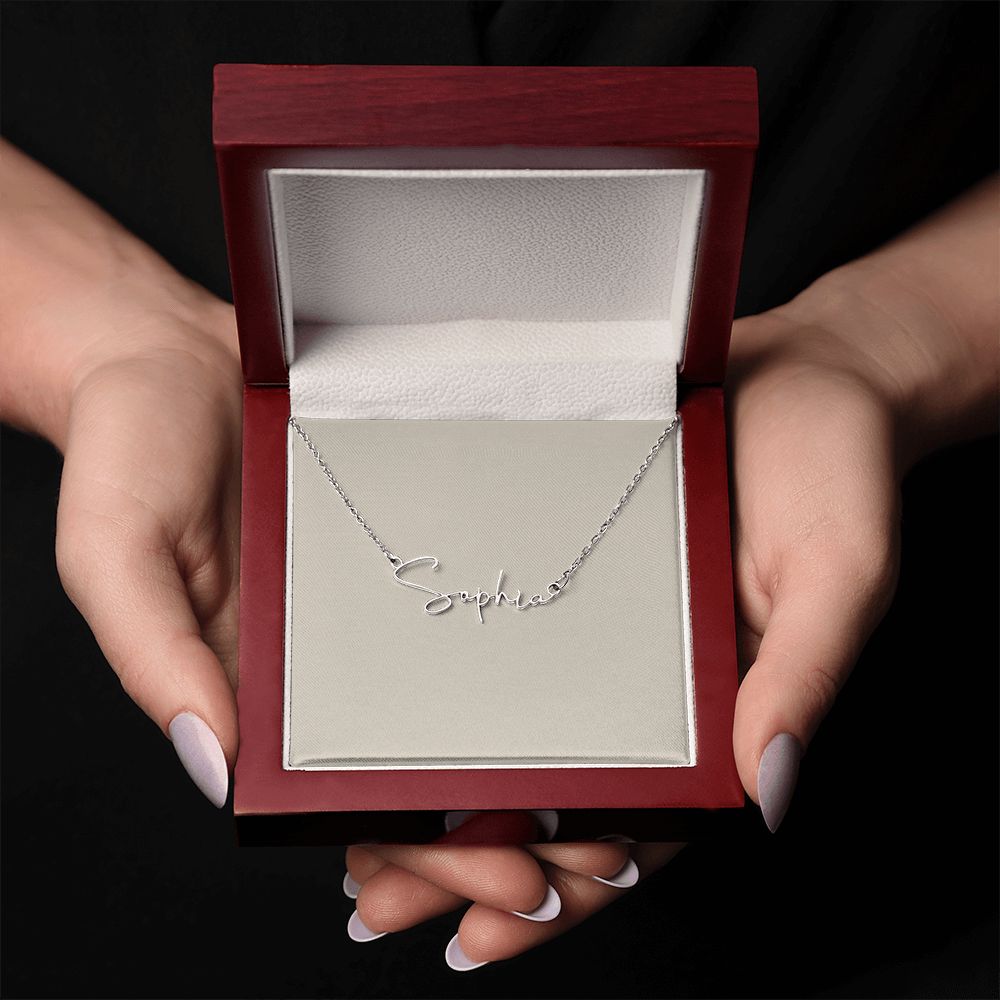 Just For Her Signature Name Necklace  😍 Made and Ships From the USA
