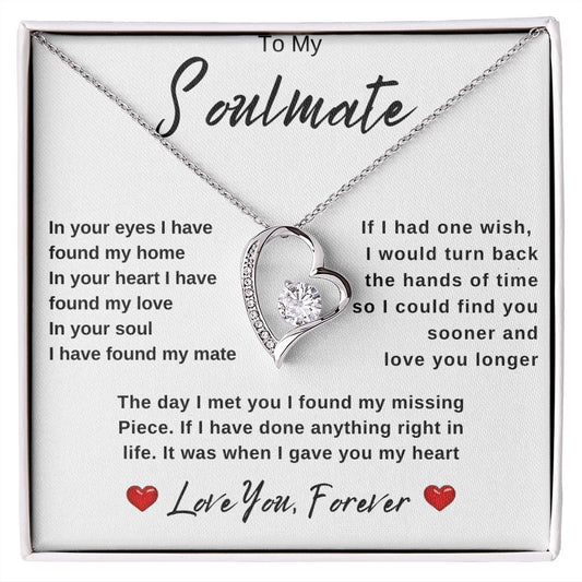 To My Soulmate | Forever Love Necklace