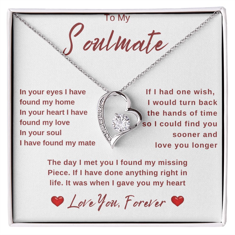 To My Soulmate | Forever Love Necklace