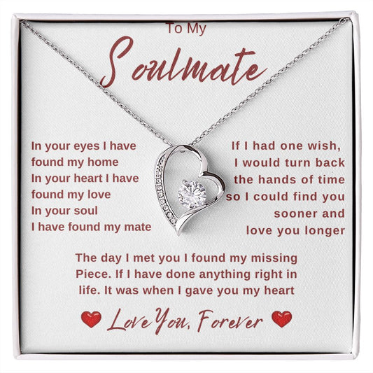 To My Soulmate | Forever Love Necklace