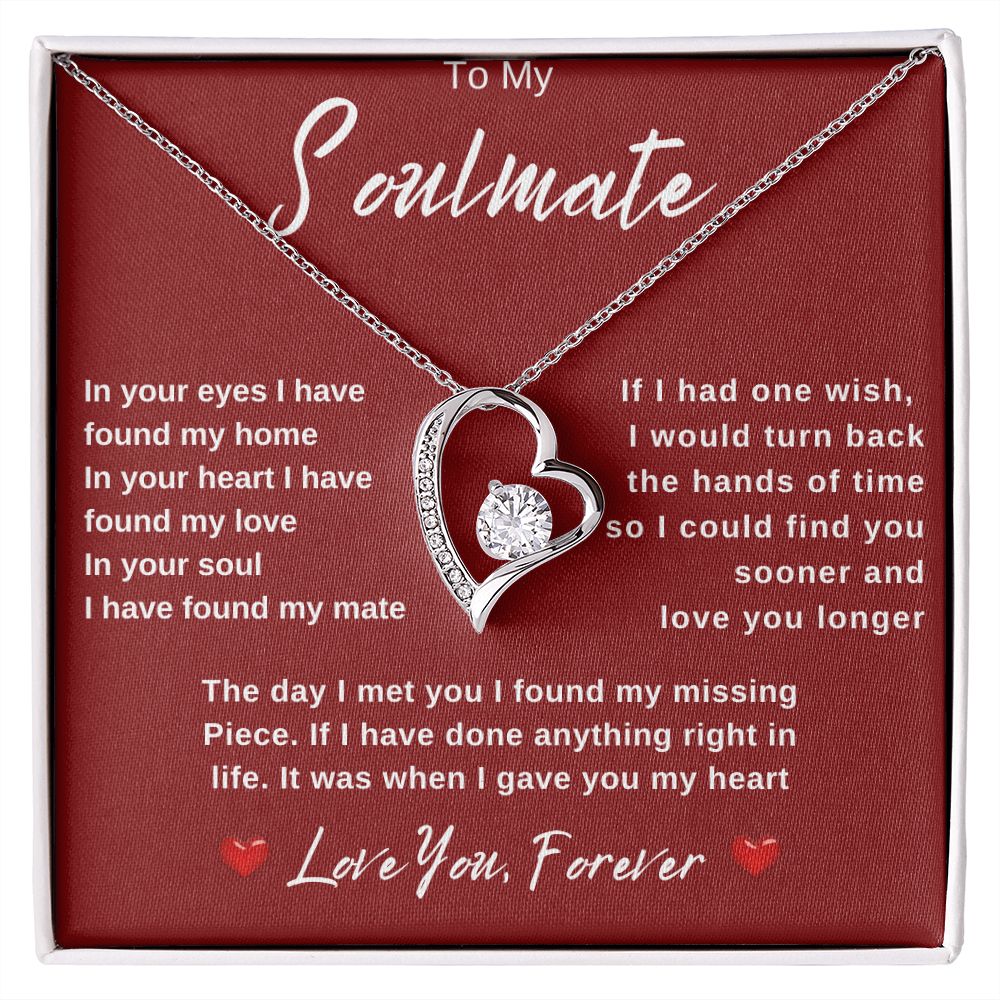 To My Soulmate | Forever Love Necklace