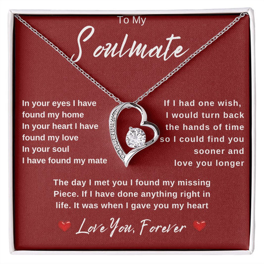 To My Soulmate | Forever Love Necklace