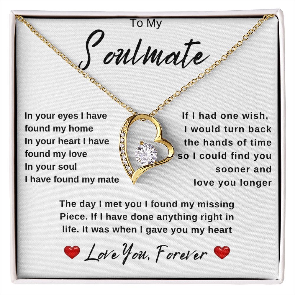 To My Soulmate | Forever Love Necklace