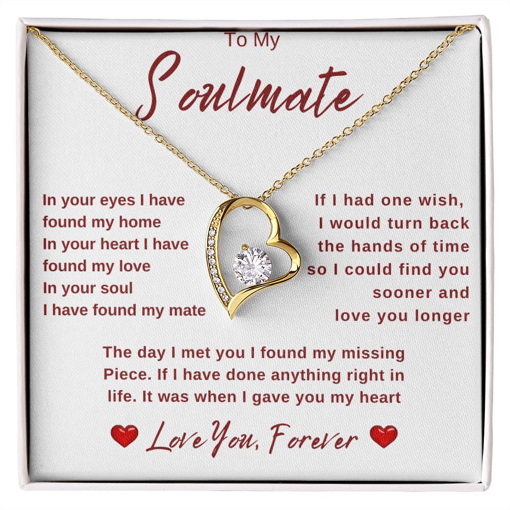 To My Soulmate | Forever Love Necklace