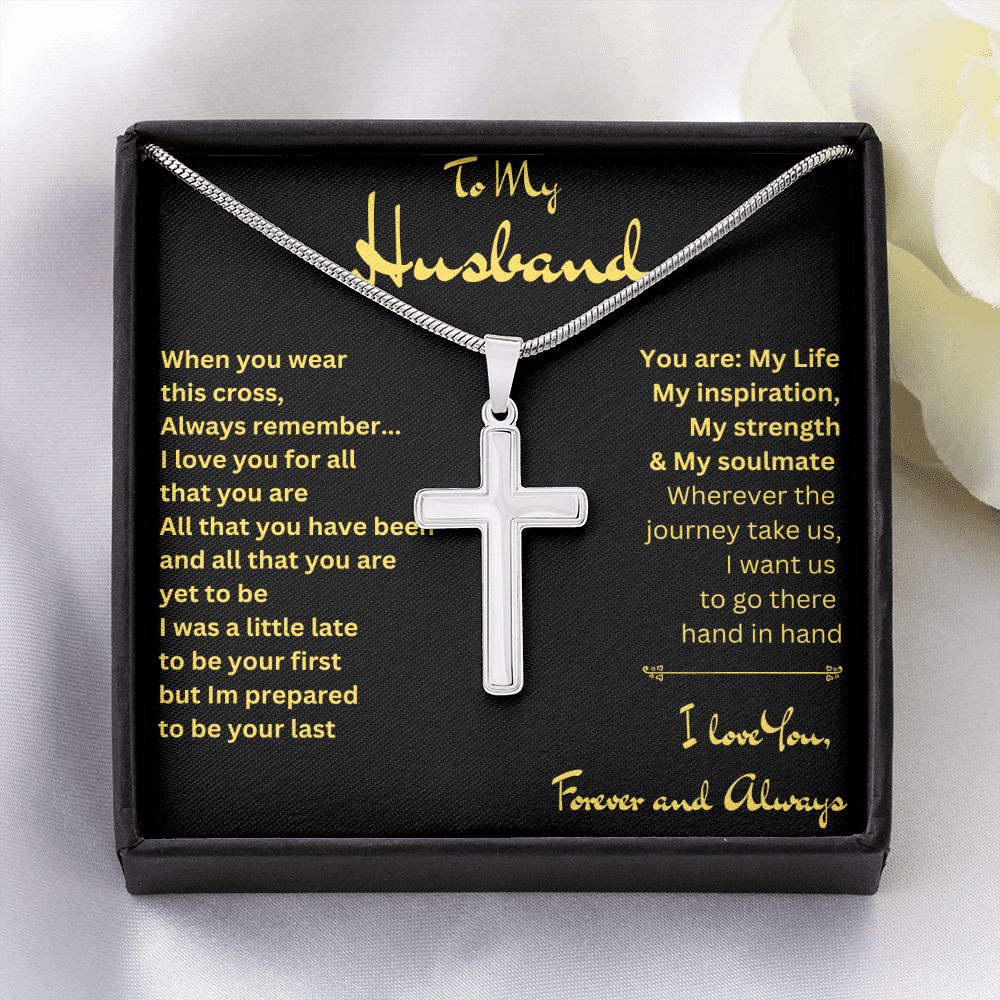 To My Husband | Stainless Steel Cross Necklace