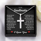 To My Soulmate | Stainless Steel Cross Necklace